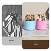 Drillless Cosmetic Brush Holder 360 Degree Rotating Spacious Makeup Organizers Cups For Desk Bathroom Countertop
