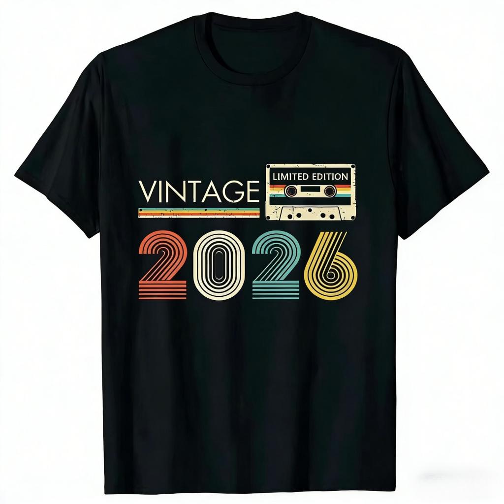 New Vintage1984 1980 1977 1978 1979 1986 1982 1986 1983 1981 1982 1976 Limited Edition Cassette Birthday Gift 1988 T Shirts