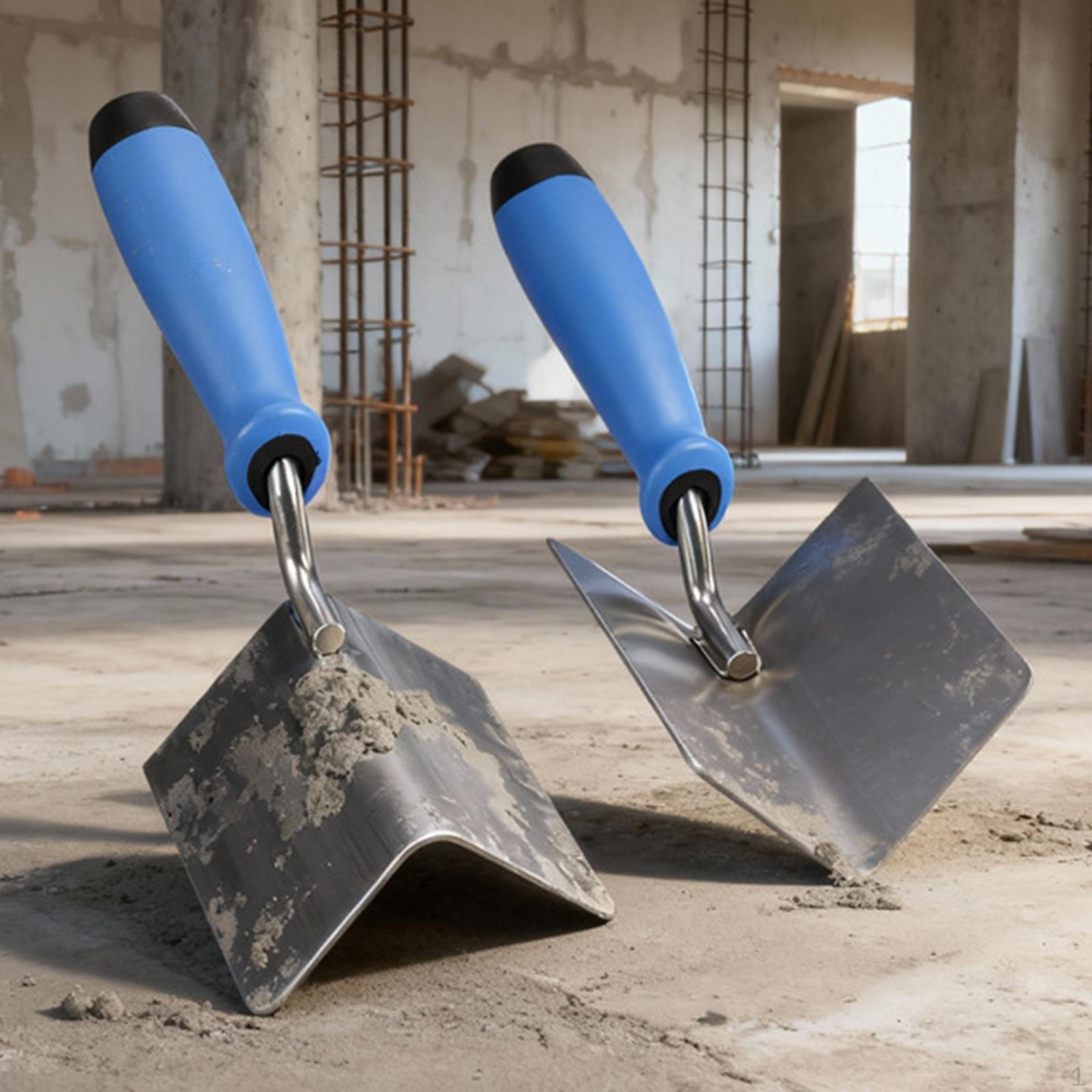 2 Pieces Drywall Corner Tool Set,Inside and Outside Stainless Steel Plaster Trowel for