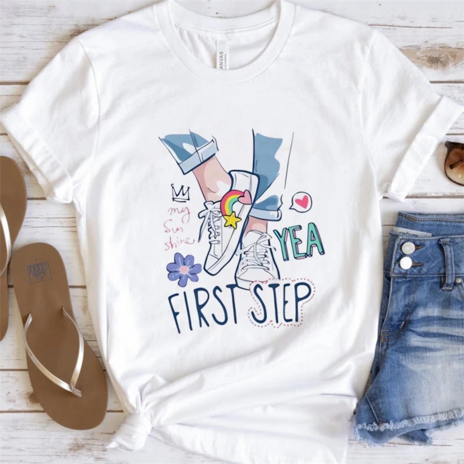 

Casual 90s Harajuku Fashion Clothing Women s Popular Casual Women s Pattern T-Shirt Cute Printed Short Sleeve O-Neck T-Shirt XXXXXL білий