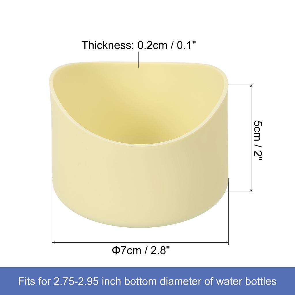 2pcs Protective Silicone Boot Sleeve for 12-24 Oz Water Bottle Bottom Silicone Anti-Slip Sleeve Cover Irregular Shape Cup