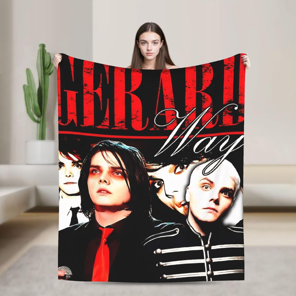 My Chemical Romance Blankets Quality Soft Warm Throw Blanket Spring Travel Office Living Room Street Trend Bedspread
