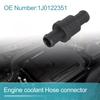 Coolant Hose Connector Black Car Engine Connector Plastic Material Factory Specifications Replacement Car Parts