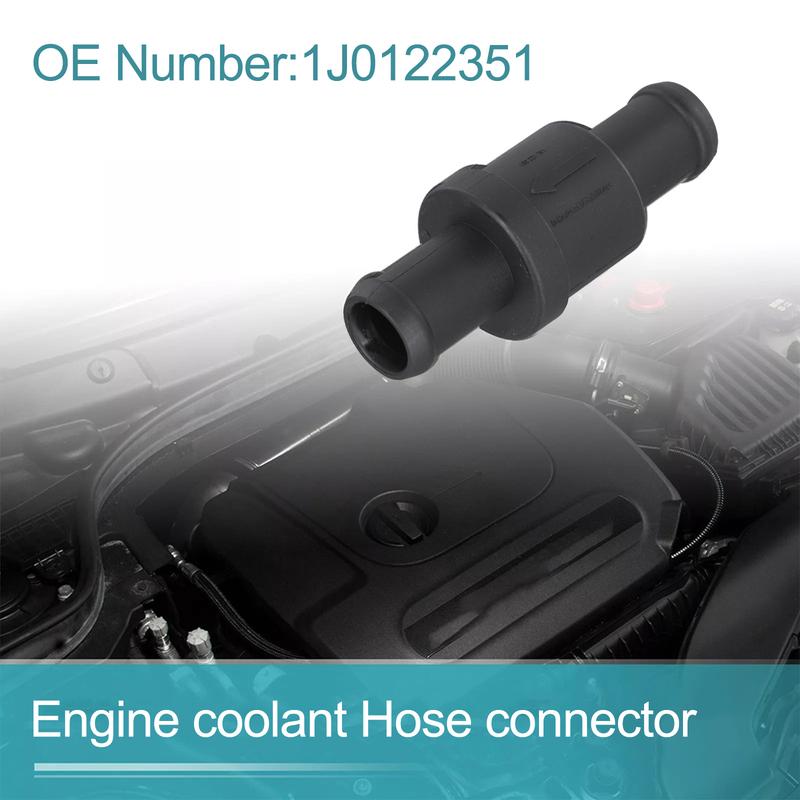 Coolant Hose Connector Black Car Engine Connector Plastic Material Factory Specifications Replacement Car Parts