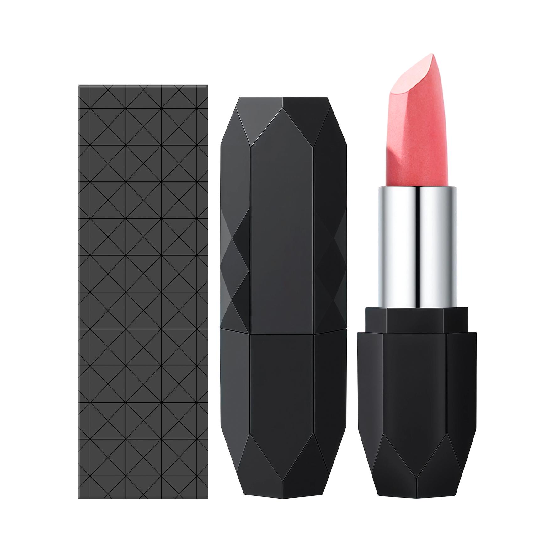 Zephoco Crystal Diamond Makeup Lipstick (02#) Silky Smooth Color Natural Outline Lip Matte Fog Versatile Lipstick