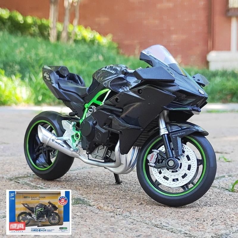

1/12 Kawasaki Ninja H2R Alloy Racing Cross-country Motorcycle Model Simulation Toy Street Motorcycle Model Collection Kids Gifts чёрный