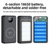 Portable Battery Case With Wireless Charging And Camping Light For Outdoor Use