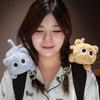 Kawaii Cat Sticky Plush Toy Simulation Cartoon Animals Doll Super Soft Plushie Kitten Sticky Toy Backpack Decor Christmas Gift