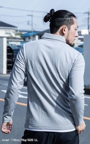 Musashino Uniform Murakami Clothing Long Sleeve Polo Shirt 501, Workwear, Cotton Lining, Moisture-Wicking, Quick-Drying, Deodorizing Tape, All-Season,