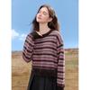 Betu Women's Striped Colorblock Knit Sweater