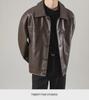 Stylish Men's Black Leather Jacket - 2023 Korean Slim Fit Casual Style