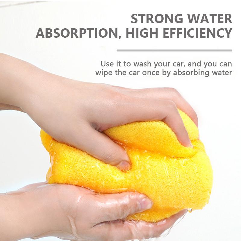 SEAMETAL Car Accessories Waxing Sponge Super Soft Polishing Honeycomb Car Yellow Sponge Block