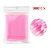 100/200/500/1000PCS Cotton Swab  Extension Disposable Eyelash Glue Cleansing Brushes Applicator Sticks Makeup Tools