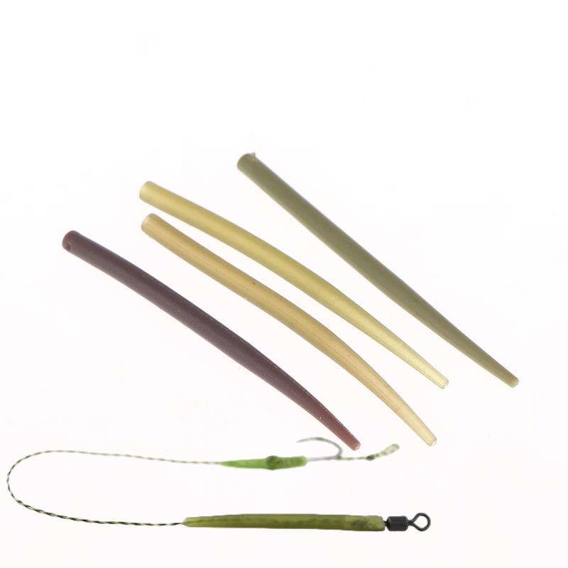 New 50/150Pcs Carp Fishing Rig Anti Sleeves Terminal Carp Fishing Accessor Anti Winding Hook Sleeves Aligner Positioner Tubes