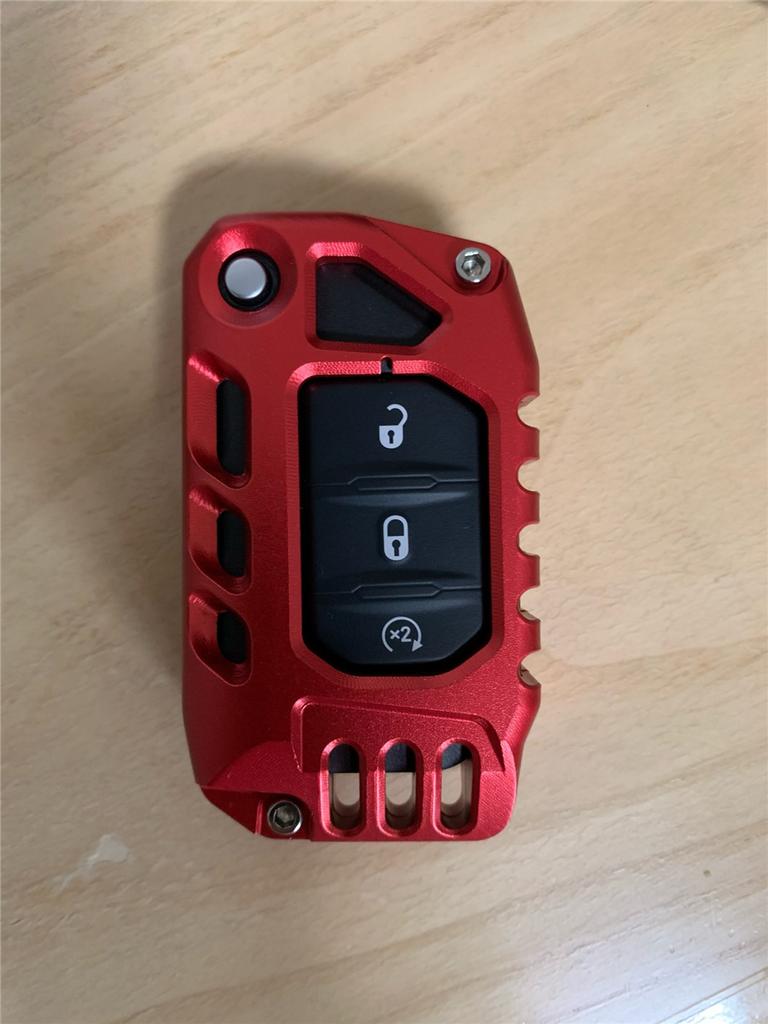 Alloy Key Case Cover Shell Protector Accessories For Jeep Wrangler JL JT 2018+