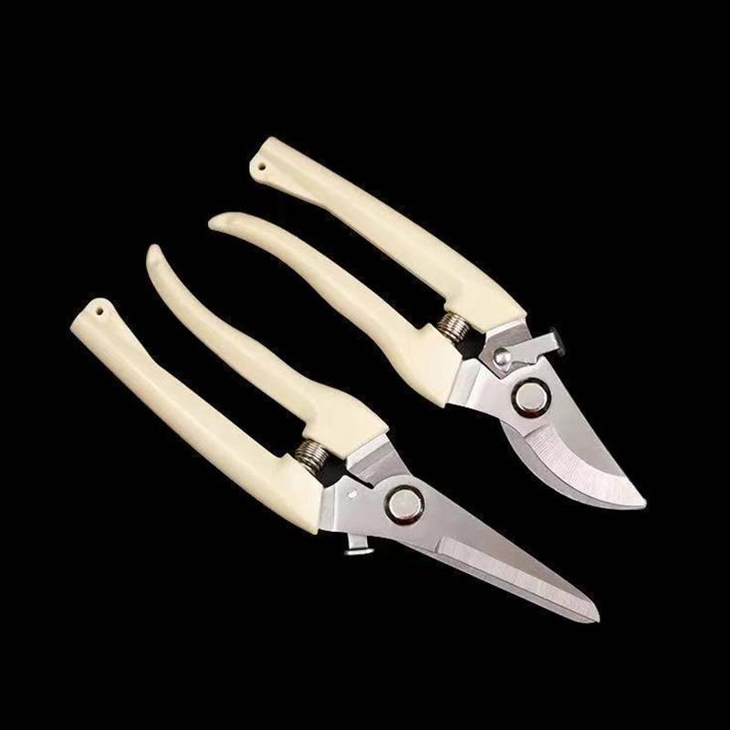 Stainless Steel Scissors Flower Cut Arrangement Pruning Fruit Tree Garden Branch Cutting Household Grafting Gardening Scissors