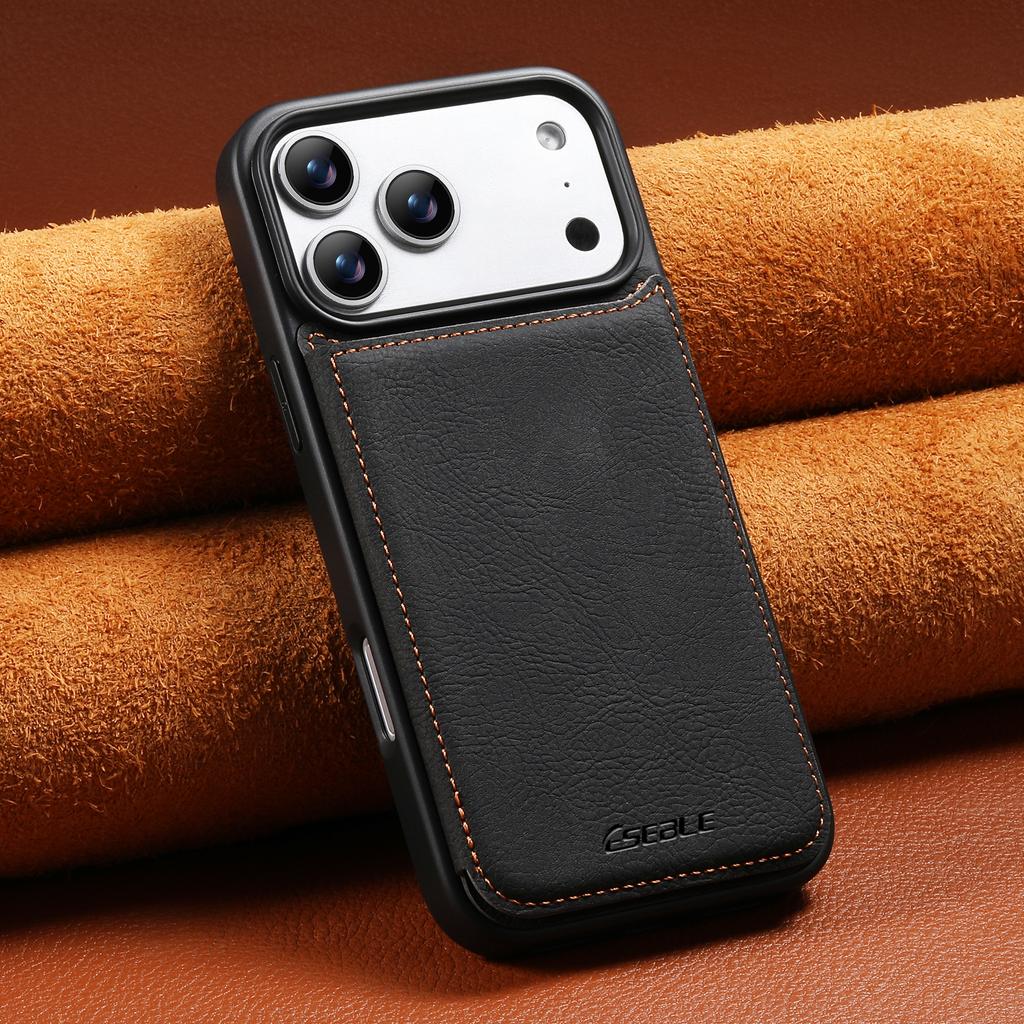 Luxus Retro Klappkarten Leder Handyhülle Für iPhone 17 Pro 16 15 14 13 Pro Max 17Air 16E Schlanke Magnetische Kartenhalter Hülle