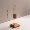 Creative Home Desktop Ornaments Wooden Vase Test Tube Transparent Glass Hydroponic Plant Flower Arranger