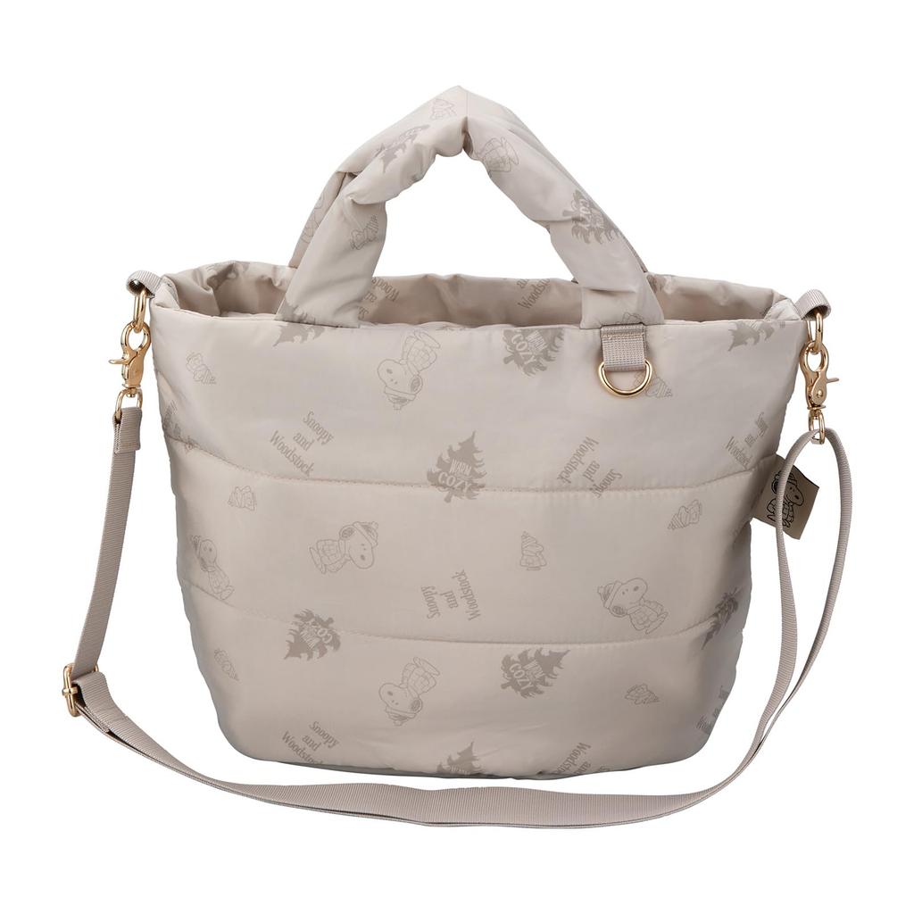 Snoopy 2-Way Tote Bag 6100 PN181. Ivory Down
