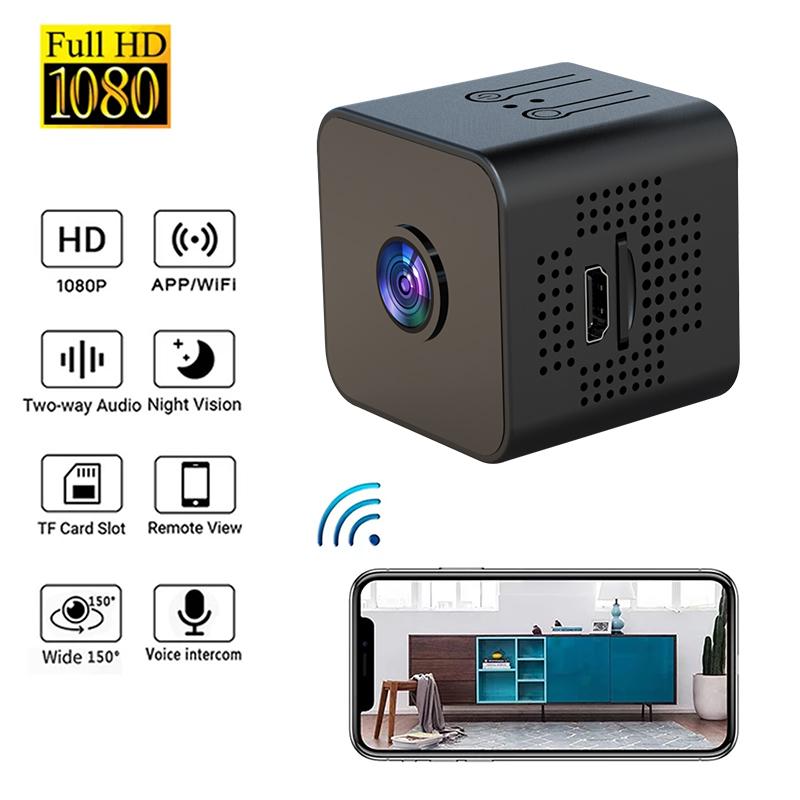 

Mini IP Camera WiFi Sports Camera HD 1080P Wireless Security Surveillance Built-in Battery Night Vision Smart Home Micro Cam чорний