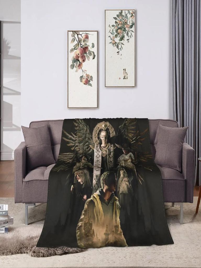 Resident Evil Village Fleece-Decke Warme Bettwäsche Überwurf für den Winter Heimdekoration Kinder Erwachsene Neuheit Tagesdecke