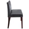 Bench 148.5 Cm Grey Faux Suede Look