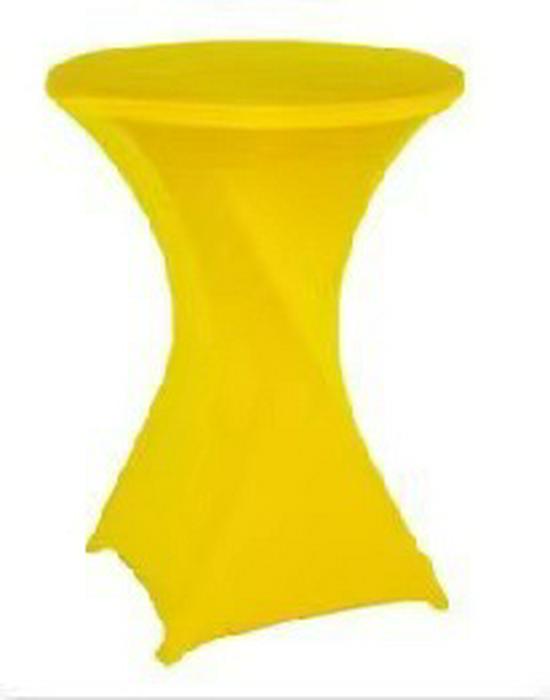 Stretch-Cocktailtischhusse, Hohe Runde Bartischdecke, Banketttischdecke