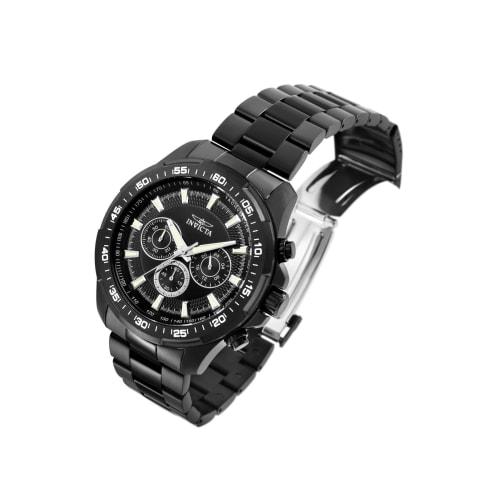 Invicta Men's 'Speedway' Quartz Stainless Steel Casual Watch, Color: Black (Model: 22785)