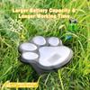 4 Pack Paw Print Solar Lights Solar Lamp in The Shape of Pet's Footprint for Garden Courtyard Terrace Balcony Garden and Lawn