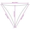 Sun Shade Sail Oxford Fabric Triangular 5 x 5 x 5 m Anthracite