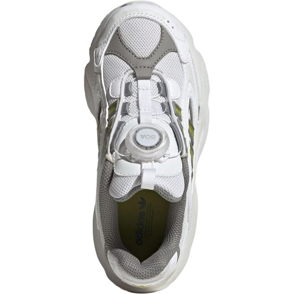 Adidas Originals Ozmillen Boa Shoes Comfortable Versatile Low Top Casual Shoes Kids Shoes White Green HQ0275