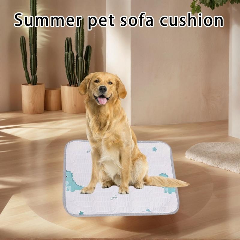 Pet Cooling Bed Large Cats Bed Cats Dog Sleep Bed Indoor Pad Cats for Indoor Home and Travel Washable Bed