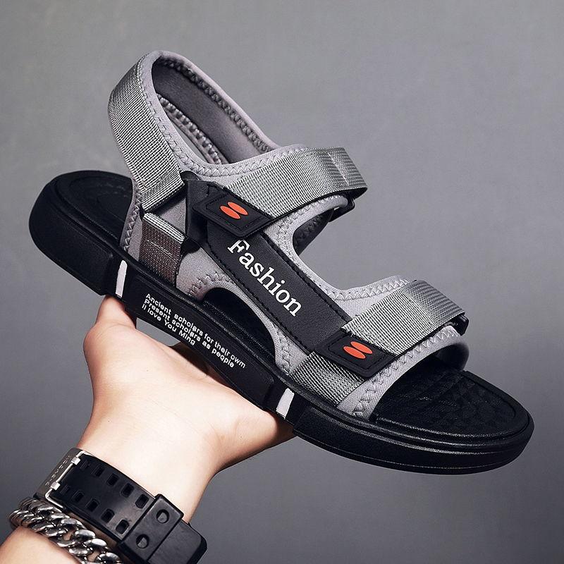 Sportovní sandály Letní Nepotivé Pánské Venkovní Nošení Plážové Protiskluzové Sandály Duální použití Řidičské Internetové Celebrity Ins Vlna