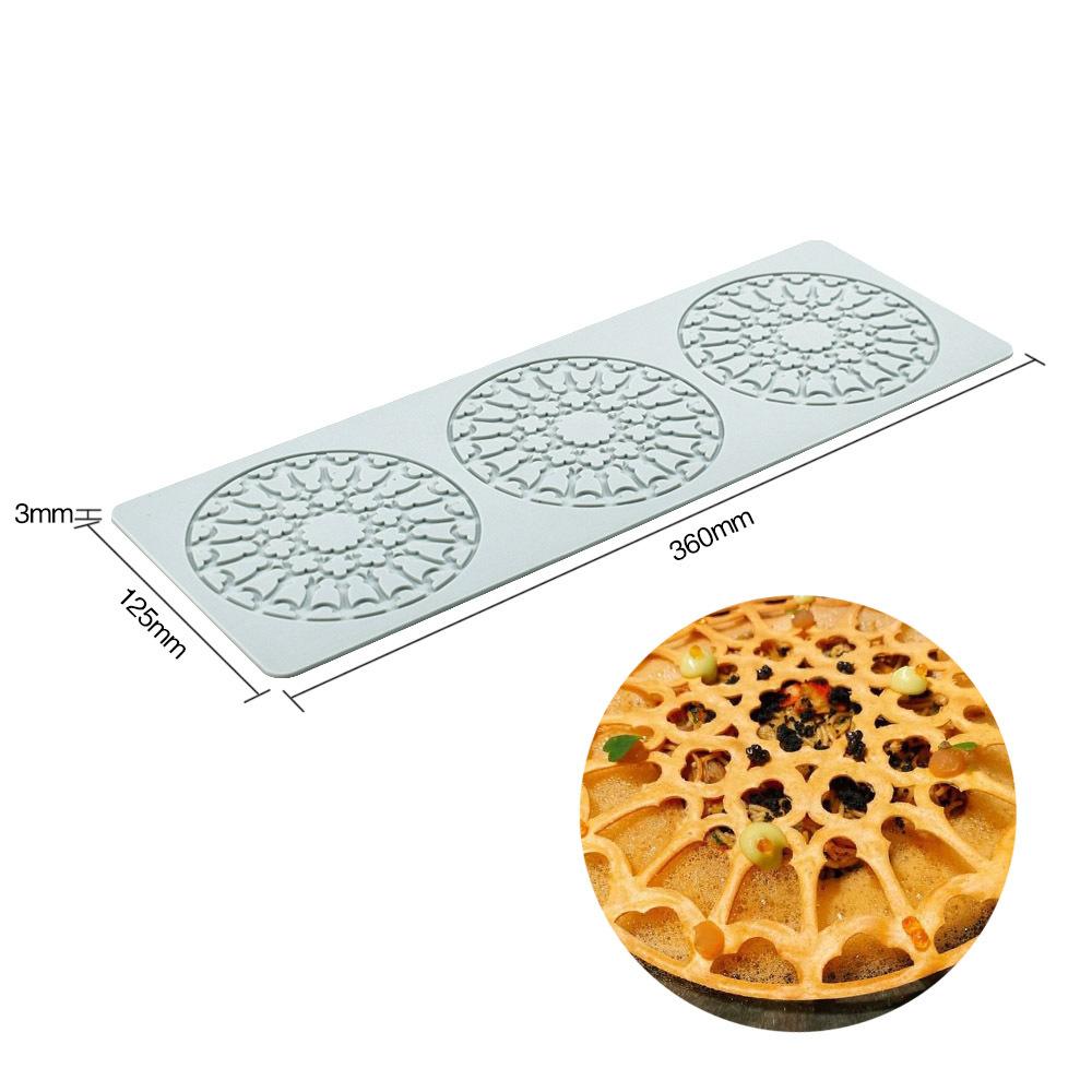 Multi-style Cake Lace Cushion Love Bubble Leaf Molecular Cuisine Creative Chinese Food Plate Silicone Mold Kitchen Baking Tool