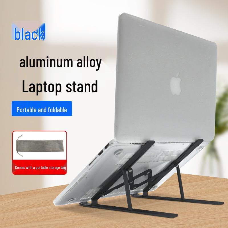 Adjustable Aluminum Laptop Stand with Cooling Fan