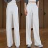 2025 Women's High-Waisted Wide-Leg Pants: Slimming, Versatile, Floor-Length for Spring/Autumn