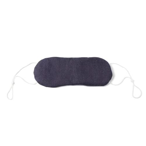 Hot Steam Eye Mask, Azuki Bean Flavor, Warm, Made in Japan, Relieves Eye Strain and Tired Eyes, Wakasa Seikatsu (Denim)