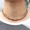 Neue Einzigartige Natürliche Kokosnussschale Halskette Für Männer Handgemachter Kurzer Choker Kragen Homme 18 Zoll Geschenk Für Ihn Accesorios Hombre