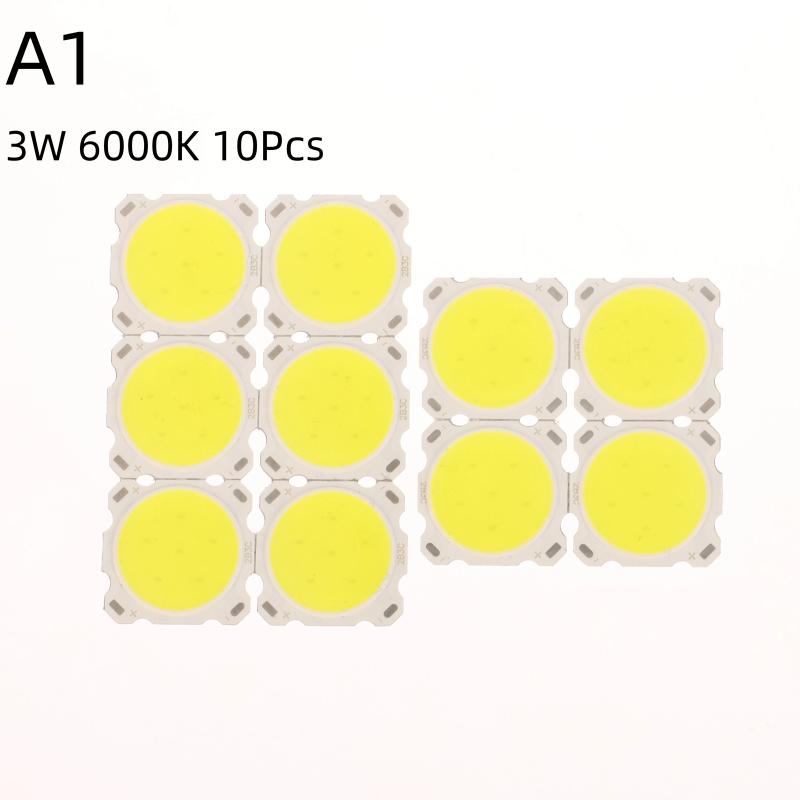 

10 шт. Светодиодные чипы 3 Вт 5 Вт 7 Вт 10 Вт Светодиодный чип Источник Света Светодиод COB Боковой Свет Лампа Лампа Прожектор Даунлайт Лампы