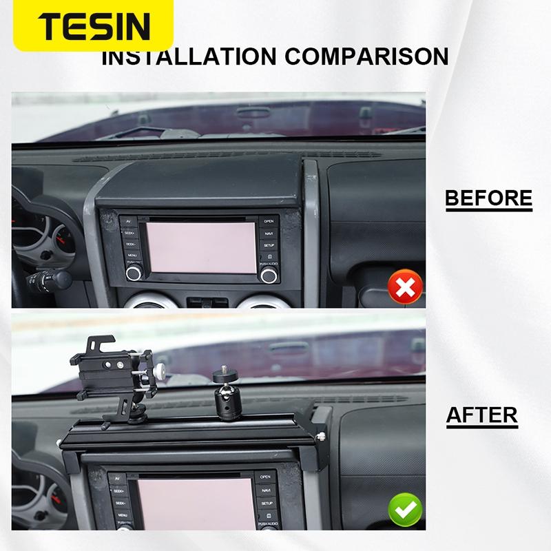 TESIN for Jeep Wrangler JK 2007 2008 2009 2010 Multifunctional Expansion Camera Phone Holder Mount Bracket Interior Accessories wq1