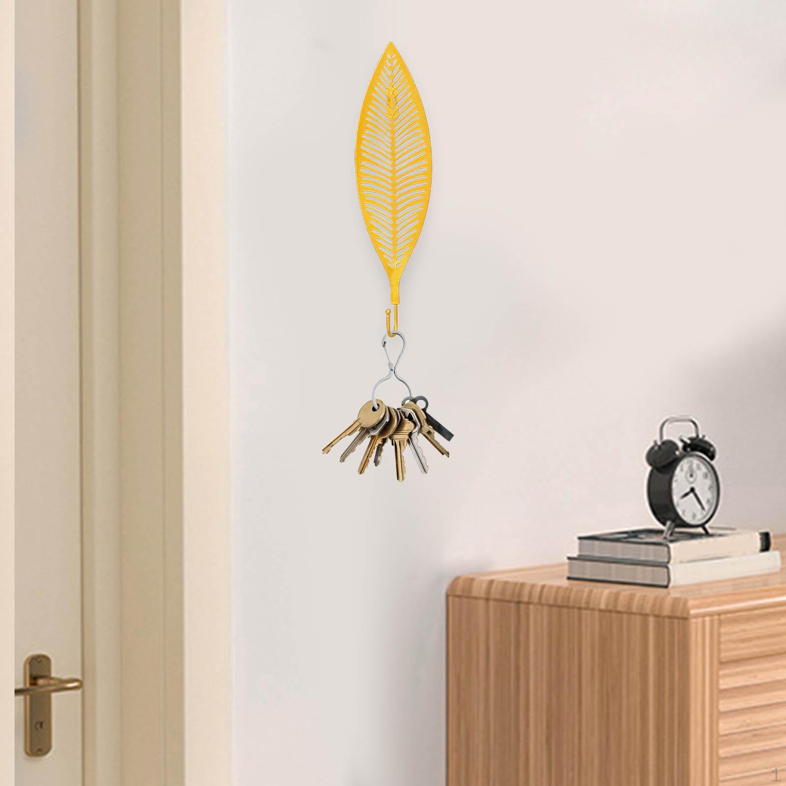 

Hooks Single Prong Coat Hanger Key Wall Hook for Purse Ties Scarves Banana Leaves