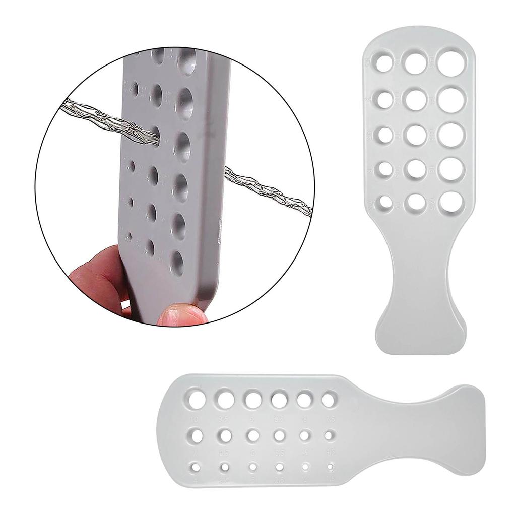 2Pcs Plastic Wire Draw Plate Wire Drawplate Round Holes Draw Plate Metal Draw Plate Jewelry Tool Decorations Accessories