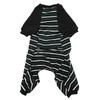 Striped Dog Pajamas Soft Stretchy Fashionable 4 Legged Puppy Pajamas for Cats Dogs Green and White