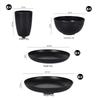 Black Wheat Straw Dinnerware Set