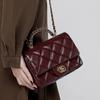 Ladies' Handbag 2026 New Small Fragrance Style Metal Chain Diamond Grid Handbag Versatile Single Shoulder Crossbody Used Women's Bag