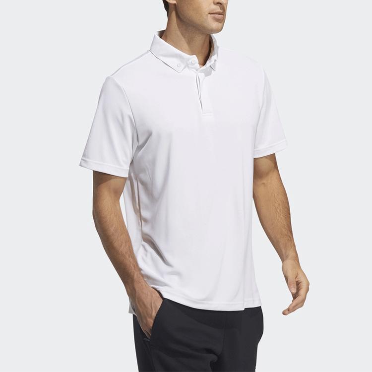 adidas Polo Shirts Men's White Polo Collar Moderate Straight Fit GN0810