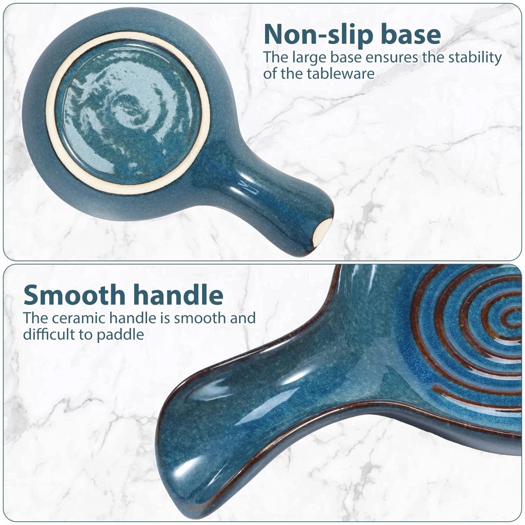 Podstawka pod łyżkę, duża ceramiczna podstawka pod łyżkę, żaroodporny ceramiczny uchwyt do gotowania, podstawka pod łyżeczkę do kawy na blat kuchenny