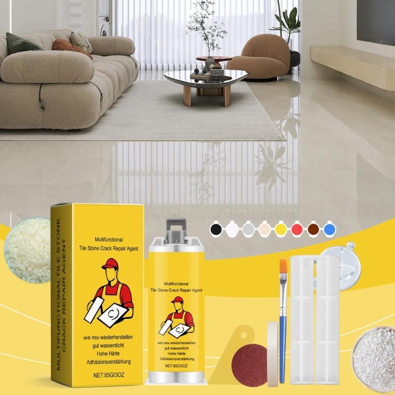 Marble Chip Repair Set Professional Tile And Marble Crack Repair Glues Ceramic Floor Tiles Potholes Repair Pastes