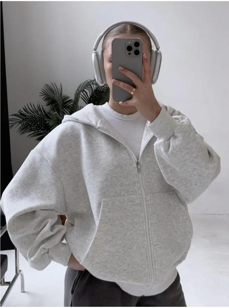 Unisex Retro American Velvet Thickened Zipper Hoodie: Spring/Autumn 2025