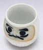 Mino Ware Feng Shui Daruma Sushi Tea Cup White (Health LuckWarding Off Misfortune) K11210
